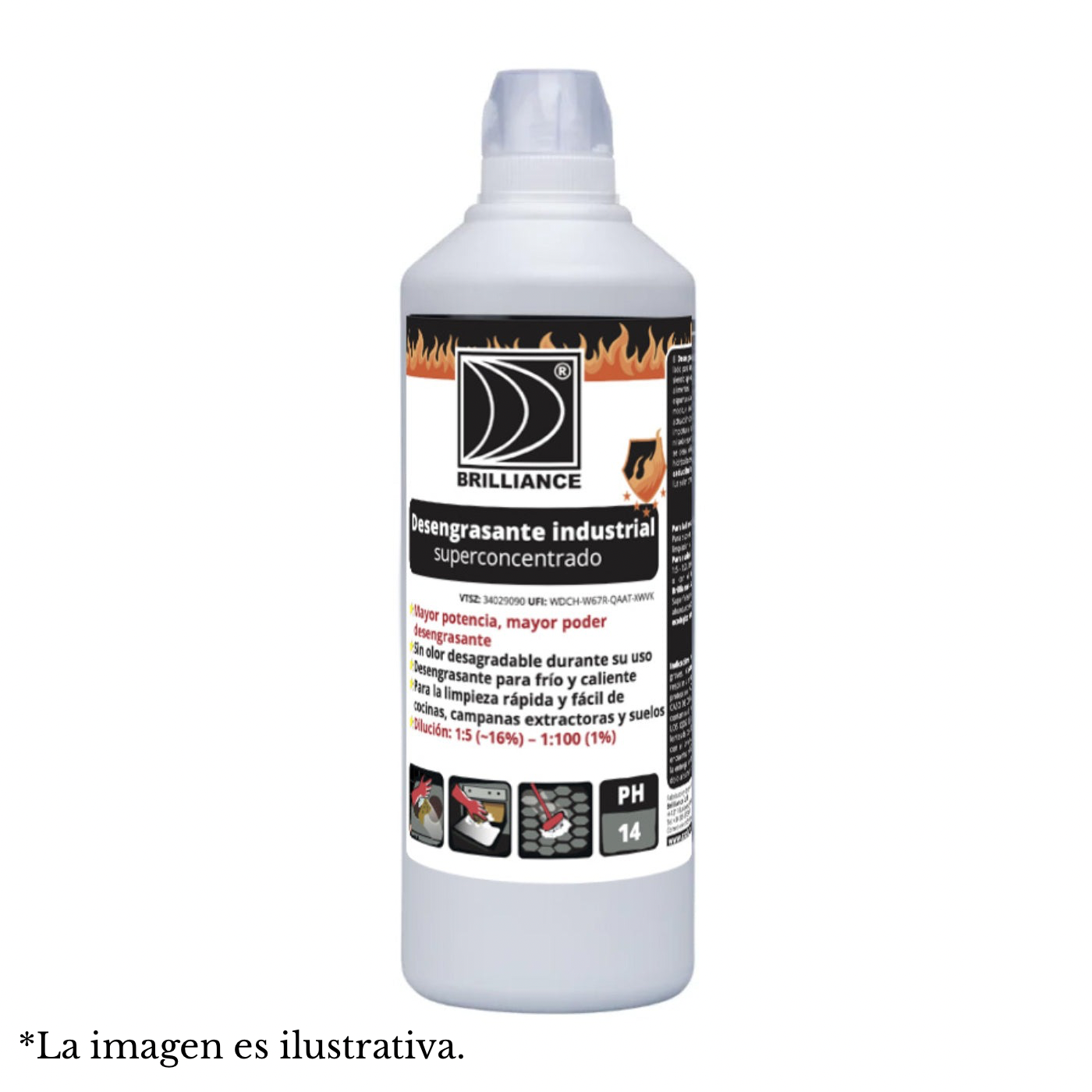 Brilliance® Desengrasante industrial superconcentrado